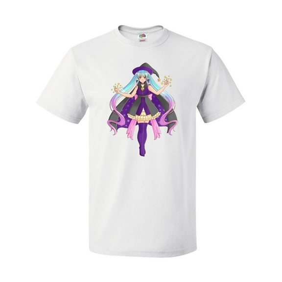 Inktastic Beautiful Purple Anime Witch T-Shirt