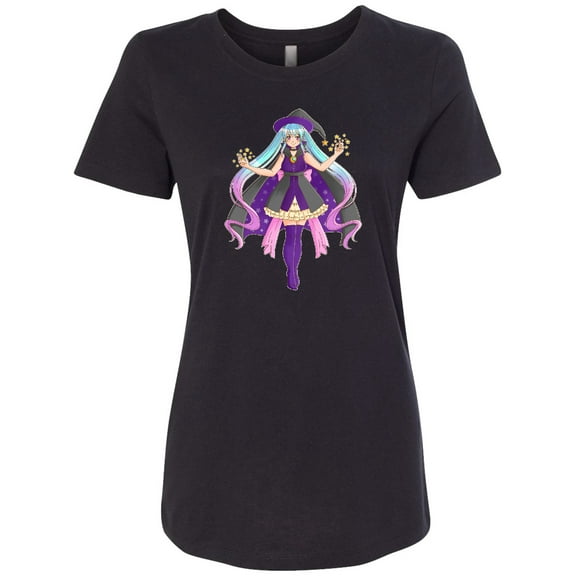 Inktastic Beautiful Purple Anime Witch Women's T-Shirt