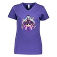 thumbnail image 1 of Inktastic Beautiful Purple Anime Witch Women's V-Neck T-Shirt, 1 of 5