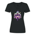 thumbnail image 1 of Inktastic Beautiful Purple Anime Witch Women's V-Neck T-Shirt, 1 of 5