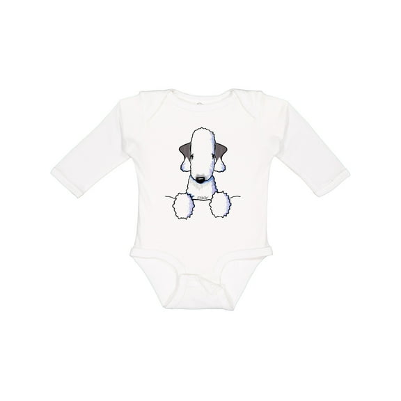 Inktastic Bedlington Terrier Boys or Girls Long Sleeve Baby Bodysuit