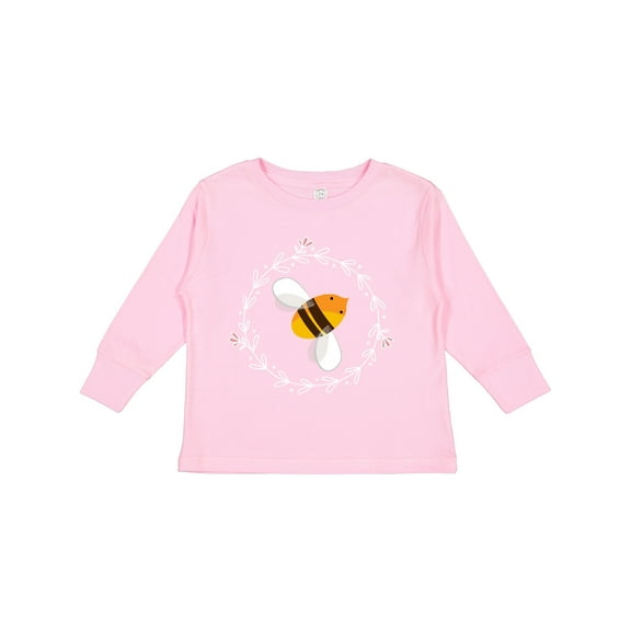Inktastic Bee Cute Kids Honeybee Girls Long Sleeve Toddler T-Shirt