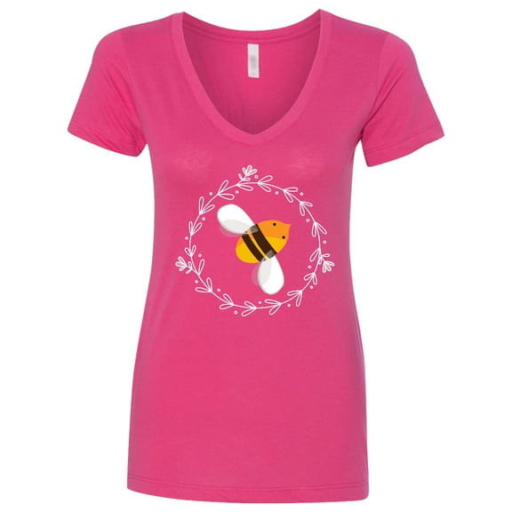 Inktastic Bee Cute Kids Honeybee Women's V-Neck T-Shirt