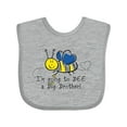 thumbnail image 1 of Inktastic Bee Future Big Brother Boys Baby Bib, 1 of 4