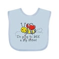 thumbnail image 1 of Inktastic Bee Future Big Sister Girls Baby Bib, 1 of 4