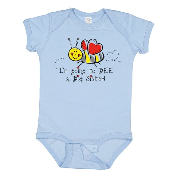 Inktastic Bee Future Big Sister Girls Baby Bodysuit