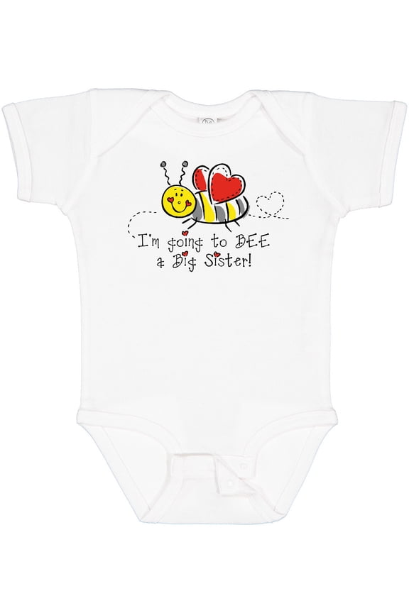 Bee Future Big Sister Girls Baby Bodysuit