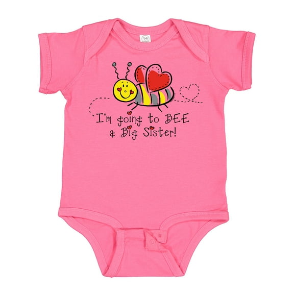 Inktastic Bee Future Big Sister Girls Baby Bodysuit