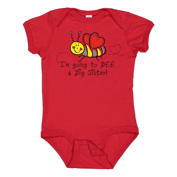 Inktastic Bee Future Big Sister Girls Baby Bodysuit