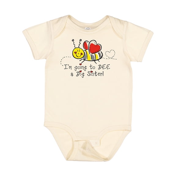Inktastic Bee Future Big Sister Girls Baby Bodysuit
