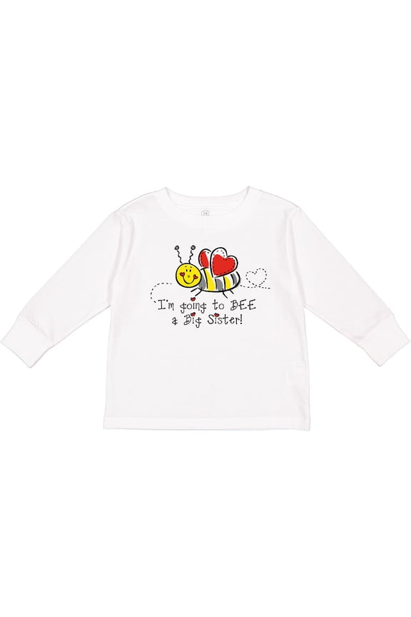 Bee Future Big Sister Girls Long Sleeve Toddler T-Shirt
