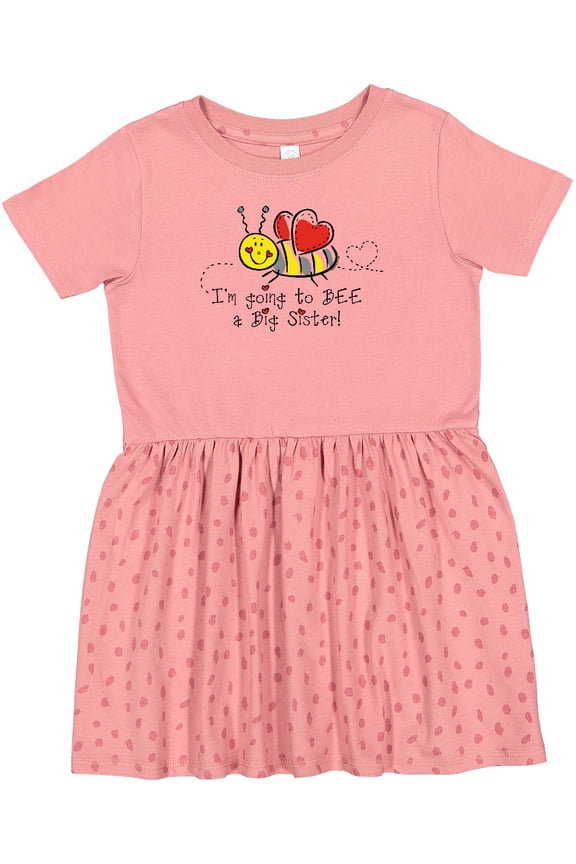 Bee Future Big Sister Girls Toddler Dress