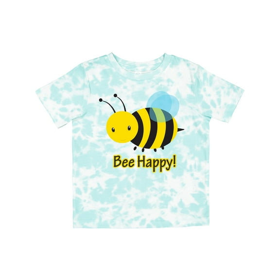 Inktastic Bee Happy Boys or Girls Toddler T-Shirt