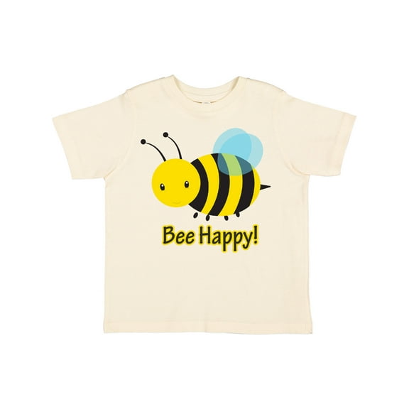 Inktastic Bee Happy Boys or Girls Toddler T-Shirt