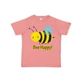 thumbnail image 1 of Inktastic Bee Happy Boys or Girls Toddler T-Shirt, 1 of 5