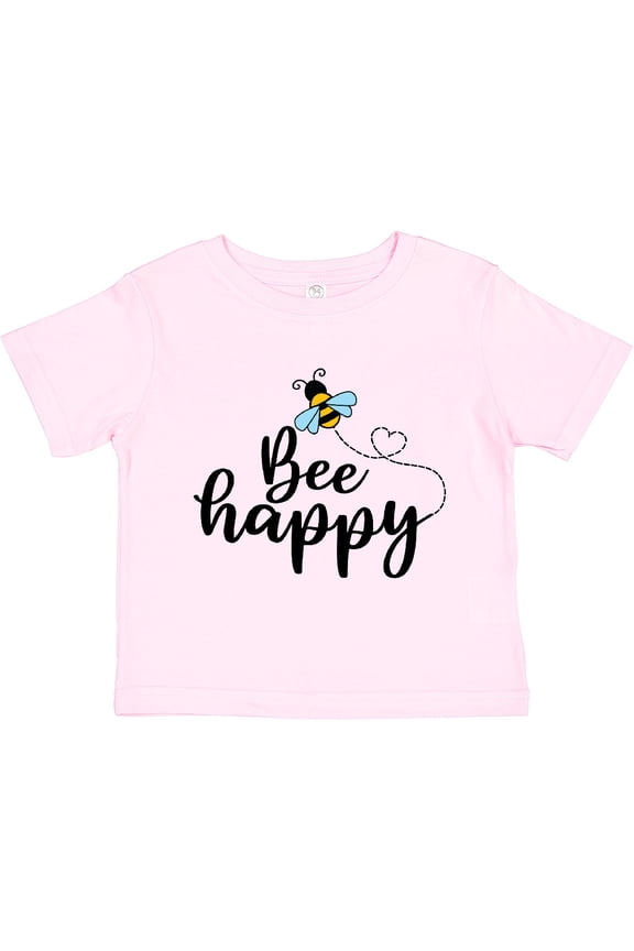 Bee Happy Bumble Bee Boys or Girls Toddler T-Shirt