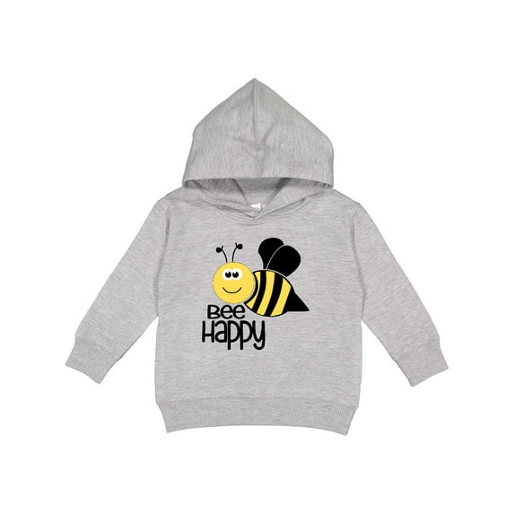 Inktastic Bee Happy Toddler Hoodie
