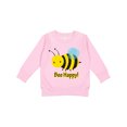 thumbnail image 1 of Inktastic Bee Happy Toddler Sweatshirt, 1 of 4