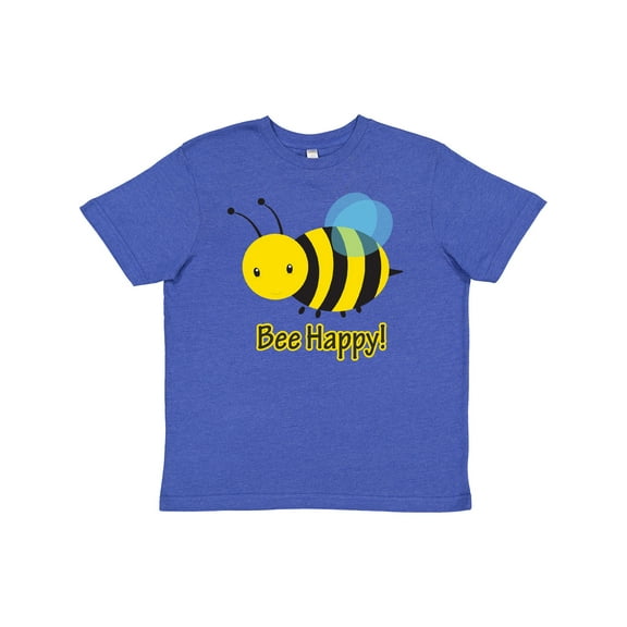 Inktastic Bee Happy Youth T-Shirt