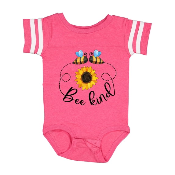 Inktastic Bee Kind Bees and Sunflower Boys or Girls Baby Bodysuit