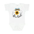 thumbnail image 1 of Inktastic Bee Kind Bees and Sunflower Boys or Girls Baby Bodysuit, 1 of 5