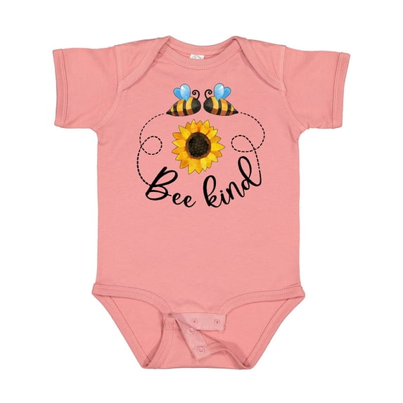 Inktastic Bee Kind Bees and Sunflower Boys or Girls Baby Bodysuit