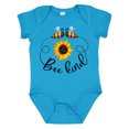 thumbnail image 1 of Inktastic Bee Kind Bees and Sunflower Boys or Girls Baby Bodysuit, 1 of 5