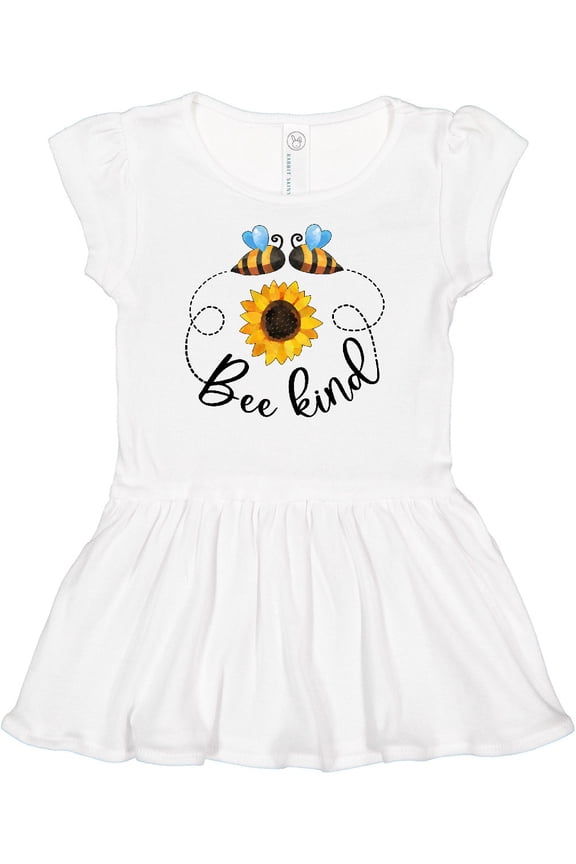 Bee Kind Bees and Sunflower Girls Baby Dress