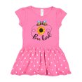 thumbnail image 1 of Inktastic Bee Kind Bees and Sunflower Girls Toddler Dress, 1 of 4