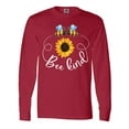 thumbnail image 1 of Inktastic Bee Kind Bees and Sunflower Long Sleeve T-Shirt, 1 of 5