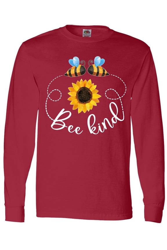 Bee Kind Bees and Sunflower Long Sleeve T-Shirt