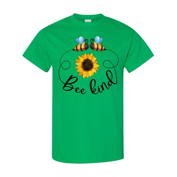 Inktastic Bee Kind Bees and Sunflower T-Shirt
