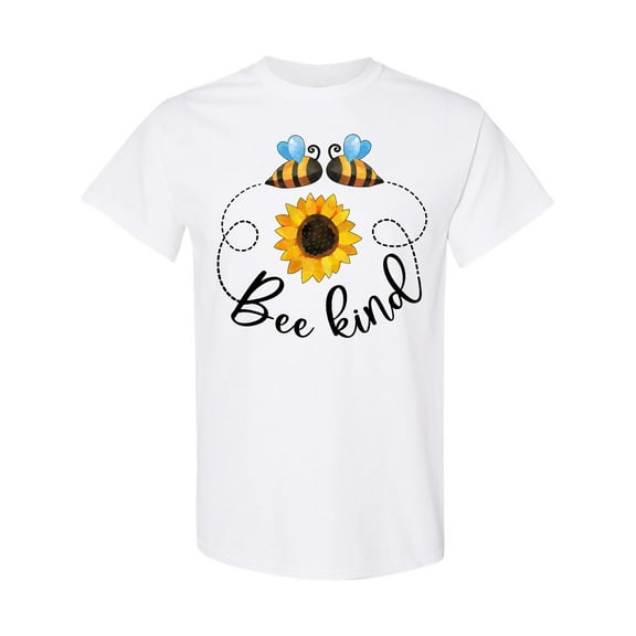 Inktastic Bee Kind Bees and Sunflower T-Shirt