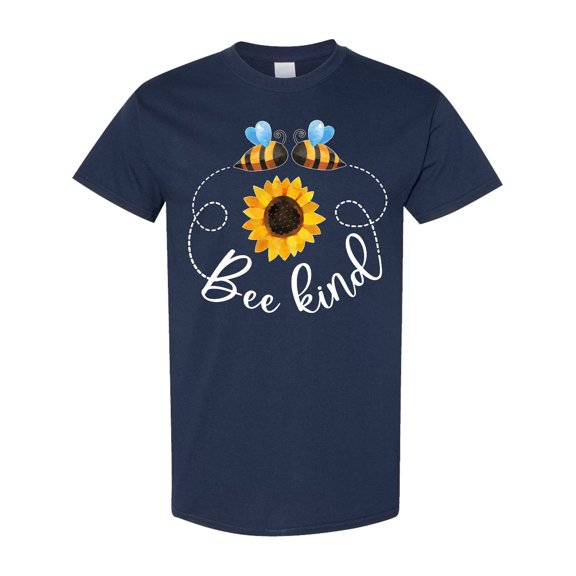 Inktastic Bee Kind Bees and Sunflower T-Shirt