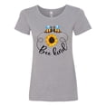 thumbnail image 1 of Inktastic Bee Kind Bees and Sunflower Women's T-Shirt, 1 of 5