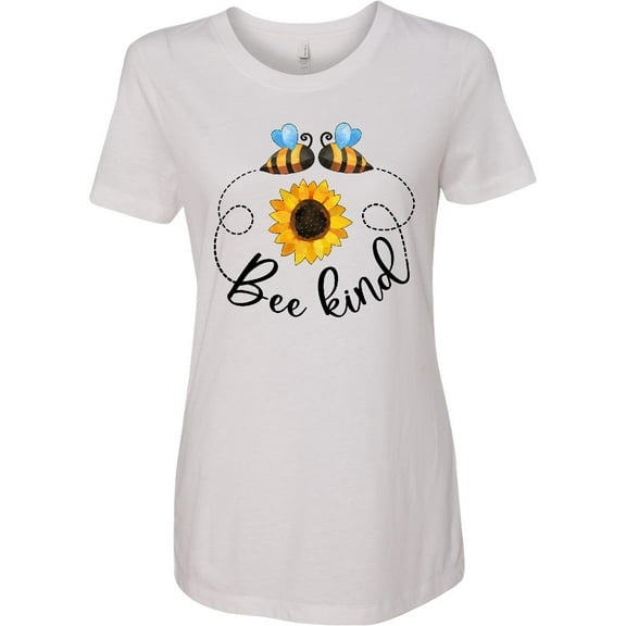 Inktastic Bee Kind Bees and Sunflower Women's T-Shirt
