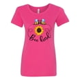 thumbnail image 1 of Inktastic Bee Kind Bees and Sunflower Women's T-Shirt, 1 of 5