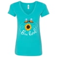 thumbnail image 1 of Inktastic Bee Kind Bees and Sunflower Women's V-Neck T-Shirt, 1 of 5