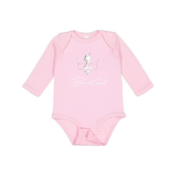 Inktastic Bee Kind Cute Bee Boys or Girls Long Sleeve Baby Bodysuit