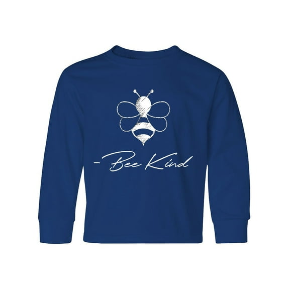 Inktastic Bee Kind Cute Bee Long Sleeve Youth T-Shirt