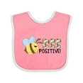 thumbnail image 1 of Inktastic Bee Positive Cute Bee Boys or Girls Baby Bib, 1 of 4
