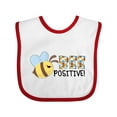 thumbnail image 1 of Inktastic Bee Positive Cute Bee Boys or Girls Baby Bib, 1 of 4
