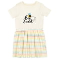thumbnail image 1 of Inktastic Bee Sweet Bumble Bee Girls Toddler Dress, 1 of 5
