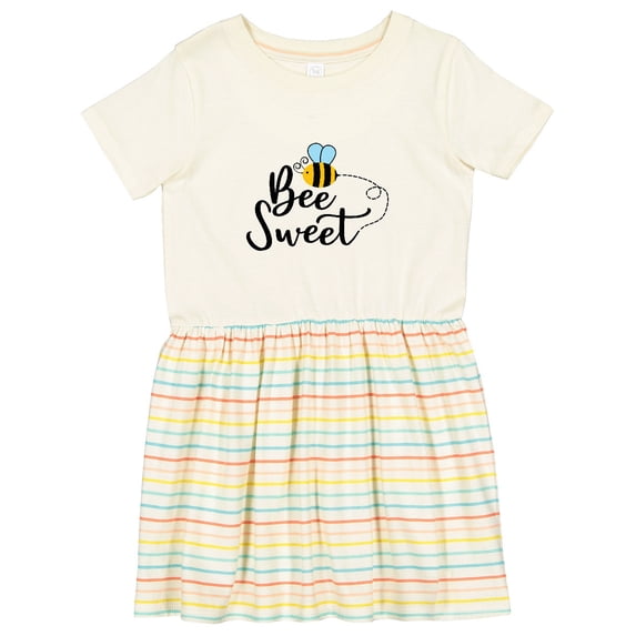 Inktastic Bee Sweet Bumble Bee Girls Toddler Dress