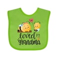 thumbnail image 1 of Inktastic Bees Loved by Grandma Boys or Girls Baby Bib, 1 of 4