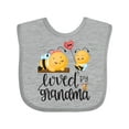 thumbnail image 1 of Inktastic Bees Loved by Grandma Boys or Girls Baby Bib, 1 of 4