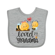 Inktastic Bees Loved by Grandma Boys or Girls Baby Bib