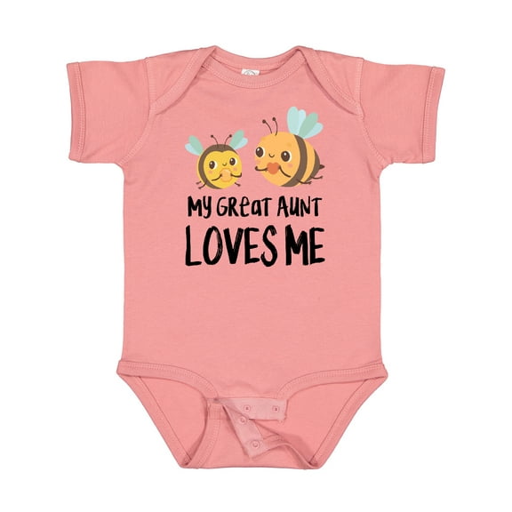 Inktastic Bees My Great Aunt Loves Me Boys or Girls Baby Bodysuit