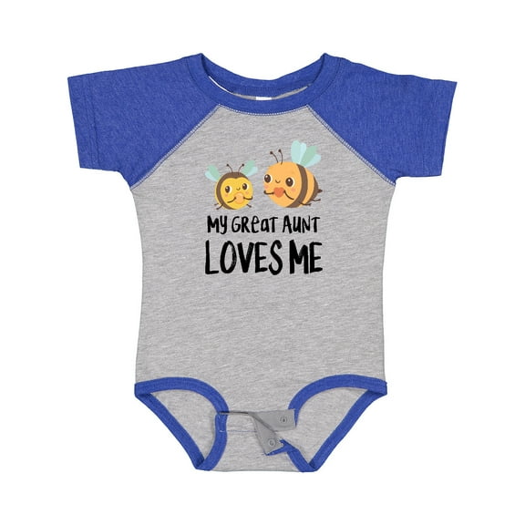 Inktastic Bees My Great Aunt Loves Me Boys or Girls Baby Bodysuit