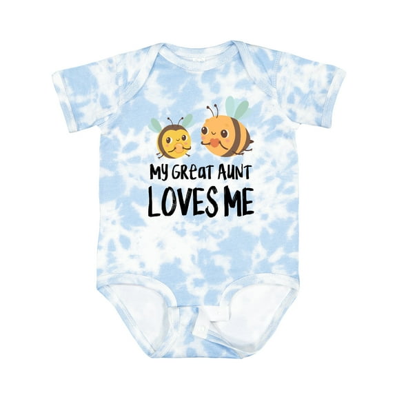 Inktastic Bees My Great Aunt Loves Me Boys or Girls Baby Bodysuit